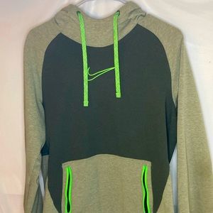 Neon/dark green Nike hoodie